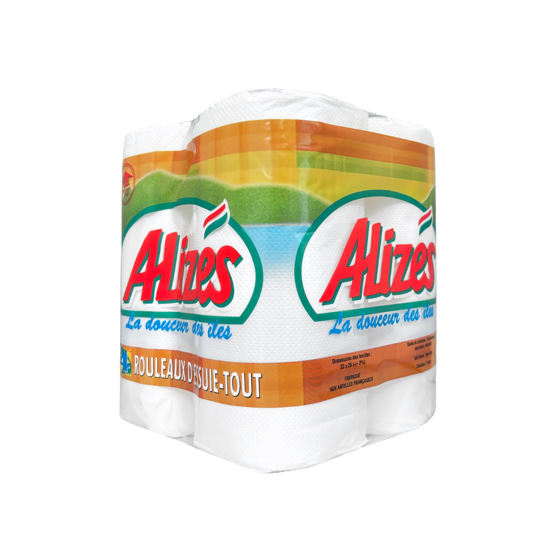 Essuie-tout Alizés 4 Rouleaux Blanc