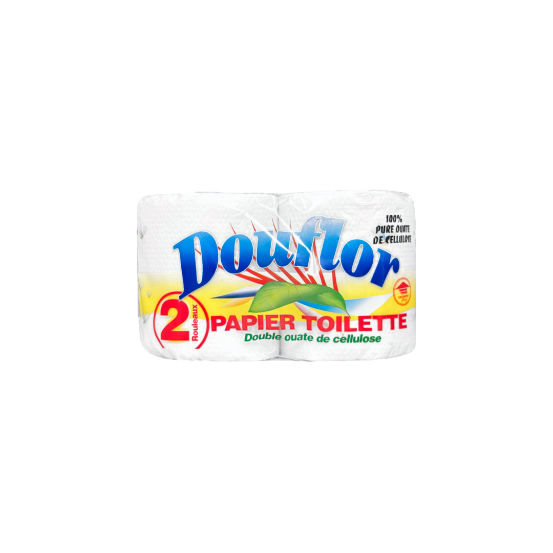 Papier Toilette Douflor 2 Rouleaux Blanc