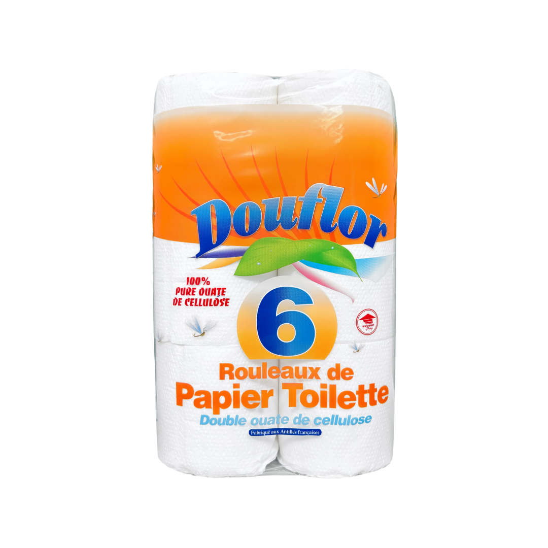 Papier Toilette Douflor 6 Rouleaux Blanc